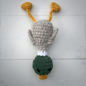 Amigurumi part Pärt – rohepäine pehme kaisupart